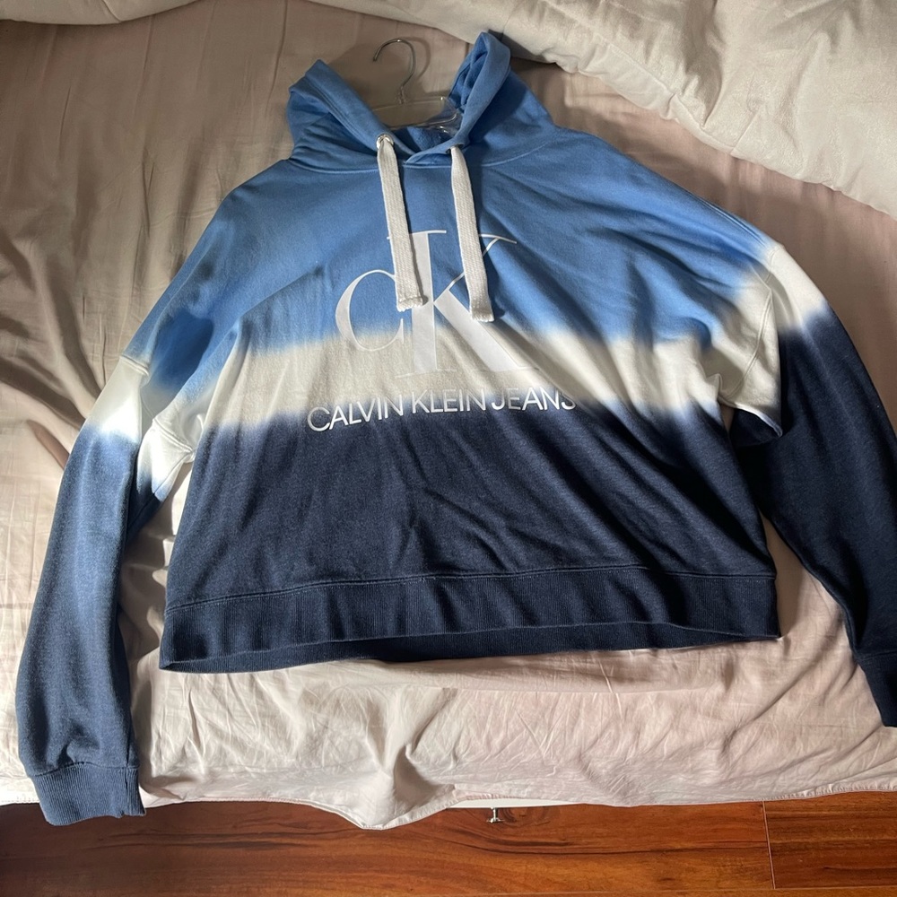 Blue Calvin Klein Tie Dye Hoodie